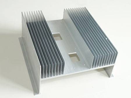 Aluminum extrusion CNC milling heat sink for solar inverter