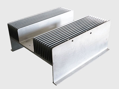 Aluminum extrusion CNC milling heat sink for solar inverter